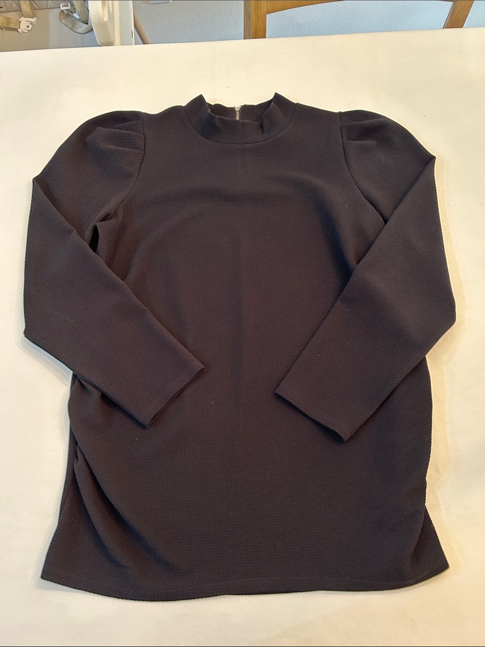 Motherhood Black Maternity Zip-Back Knit Top